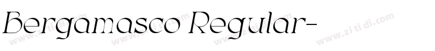 Bergamasco Regular字体转换